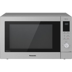 Cuptor cu microunde Panasonic NN-CD88QSEPG cu inverter și grill (34 l, 1000 W, 27 programe automate, blocare pentru copii), argintiu