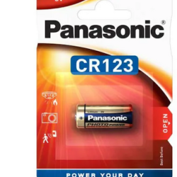 Baterie Panasonic, 3V, litiu CR-123