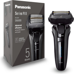Aparat de ras electric cu 5 lame ES-LV6U-K803, cap flexibil 20D, senzor de bărbierit, trimmer retractabil, Panasonic, negru