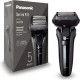 Aparat de ras electric cu 5 lame ES-LV6U-K803, cap flexibil 20D, senzor de bărbierit, trimmer retractabil, Panasonic, negru