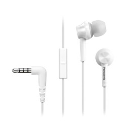 Casti Audio In Ear, RP-TCM115E-W, cu fir, Microfon, Alb, Panasonic