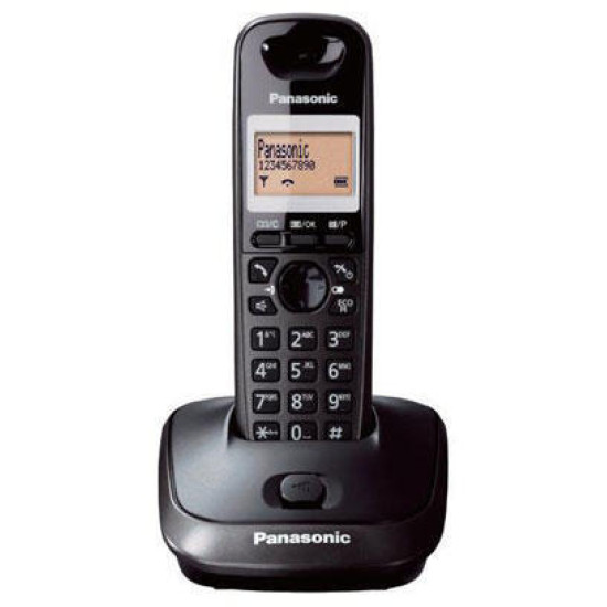Telefon DECT negru, KX-TG2511FXT, Panasonic, resigilat